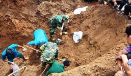 Phát hiện một hố chôn tập thể cán bộ chiến sĩ hy sinh năm 1969