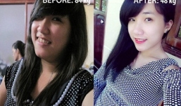 Cô gái Việt lột xác khi giảm gần 40 kg để mặc vừa váy cưới