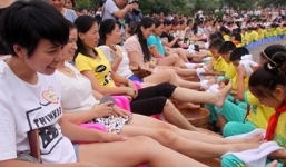 Hơn 10.000 người tham gia ngày hội rửa chân lập kỷ lục thế giới