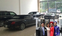 Choáng ngợp dàn siêu xe của nhà chồng Hà Tăng