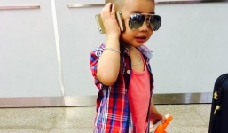 Con trai bà trùm Venus 'chơi trội' ở sân bay