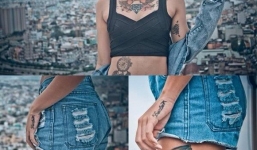 Nữ sinh 9X sở hữu 15 hình xăm không giống ai