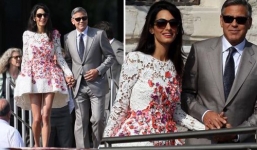 George Clooney lên xe hoa lần 2 cùng nữ luật sư Amal Alamuddin 