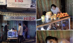 Lý Nhã Kỳ giản dị đi ăn cơm lề đường