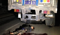 Xe tải đâm xe máy, một người chết tại chỗ