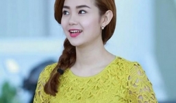 Minh Hằng đẹp rạng rỡ với váy ren mỏng