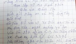 Tài xế xe ôm gửi công an đơn xin… “đánh nhau”