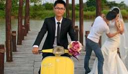 Thực hư ảnh chú rể bị 'cắm sừng' khi đang chụp hình cưới