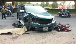 Clip: Hiện trường vụ 'xe điên' đâm chết cô gái trên đường Phạm Hùng