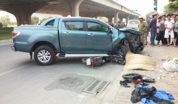 'Xe điên' đâm chết cô gái trên đường Phạm Hùng, tài xế cười ngơ ngẩn