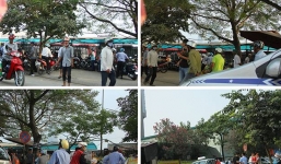 Hỗn loạn tại phố Trần Bình, quận Nam Từ Liêm