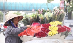 Hoa tràn ngập phố Hà Nội ngày 20/10