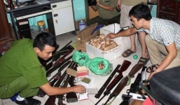 Triệt phá “lò” sản xuất súng, đạn trên quốc lộ 47