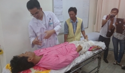 Vụ sản phụ bị xe cán tử vong: Cha của cháu bé bị cắt 1/3 chân phải