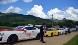 Đoàn siêu xe rước dâu gây xôn xao quê nghèo Bình Định