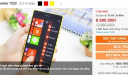 Lumia 1520 tiếp tục giảm giá mạnh