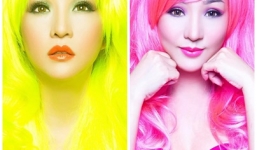 Thúy Nga hóa tóc vàng, tóc đỏ xinh như búp bê Barbie