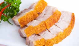 Cách làm thịt heo bì (da) giòn cực ngon