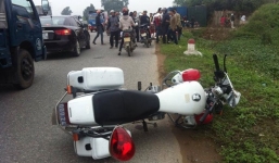 Thiếu úy CSGT tử nạn trên đường làm nhiệm vụ