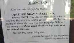 Ngày 20/11: Nhà trường 'xin' không nhận quà của phụ huynh