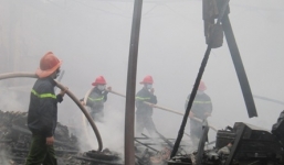 Hà Nội: Cháy lớn trong khuôn viên Trung tâm khí tượng thủy văn