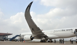 Cận cảnh máy bay của đại gia hàng không Airbus A350 XWB tại Hà Nội