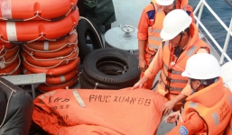 Vụ chìm tàu Phúc Xuân 68:Tạm dừng tìm kiếm 8 thuyền viên mất tích
