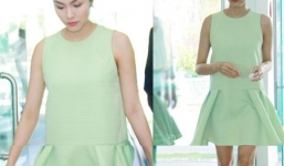 Hà Tăng mặc đầm suông giấu bụng lọt top sao đẹp tuần qua
