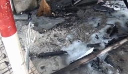 Hỏa hoạn tại cửa hàng sửa xe, chủ tiệm bị bỏng nặng