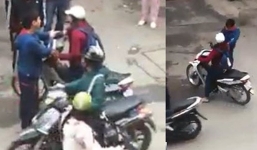 Clip: Nữ sinh ĐH Công Đoàn bị nhân viên trông xe tát vì không đưa vé