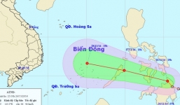 Xuất hiện áp thấp nhiệt đới gần Biển Đông