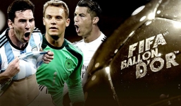 Ronaldo, Messi, Neuer lọt vào đề cử rút gọn cho danh hiệu Quả bóng Vàng