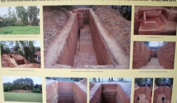 Khai quật thành Cổ Loa, phát hiện nhiều tiêu bản ngói hoa văn và đồ đá