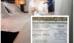 Hé lộ thiệp cưới độc đáo của Nhật Kim Anh và bạn trai bí ẩn 