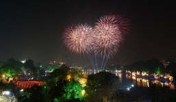 Đêm giao thừa Ất Mùi, Hà Nội sẽ bắn pháo hoa tại 30 điểm