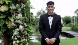 Chú rể Công Vinh lúng túng nhảy trong đám cưới với Thủy Tiên