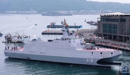Đài Loan hạ thủy “sát thủ tàu sân bay” lớn nhất