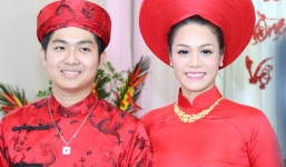Nhật Kim Anh rạng rỡ trong lễ rước dâu