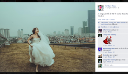 Trà Ngọc Hằng mặc váy cưới “úp mở” chuyện lên xe hoa