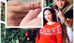Hoa hậu Diễm Hương hạ sinh con trai đầu lòng mang quốc tịch Mỹ