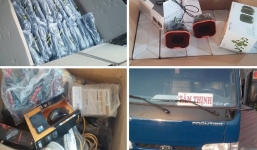 141 bắt lô hàng “khủng”, lái xe không biết chở hàng gì