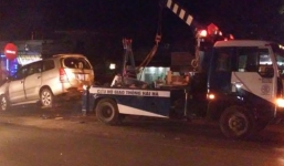 Đâm xe liên hoàn, 4 người trong một gia đình bị thương