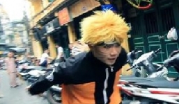 'Ninja' nhào lộn gây náo loạn giữa đường phố Hà Nội