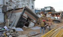 Trung Quốc: Quan chức đào hầm trong nhà khiến cả tòa chung cư sập