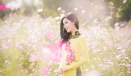 Á hậu Huyền My tươi như hoa giữa ngàn sắc xuân