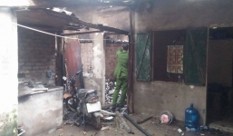 Video: Hiện trường nổ bình gas, hai người thoát chết