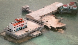 Trung Quốc bị tố bồi đắp đảo Đá Vành Khăn ở Trường Sa