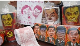 Trung Quốc thu hồi giấy vệ sinh in hình trưởng đặc khu Hong Kong