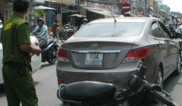 Chạy công an, nữ tài xế phóng xe 'như đua' trên phố