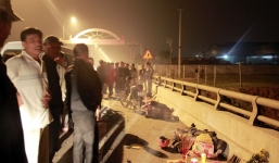 Hai cha con bị xe tải đâm tử vong khi đang trên đường về quê ăn tết